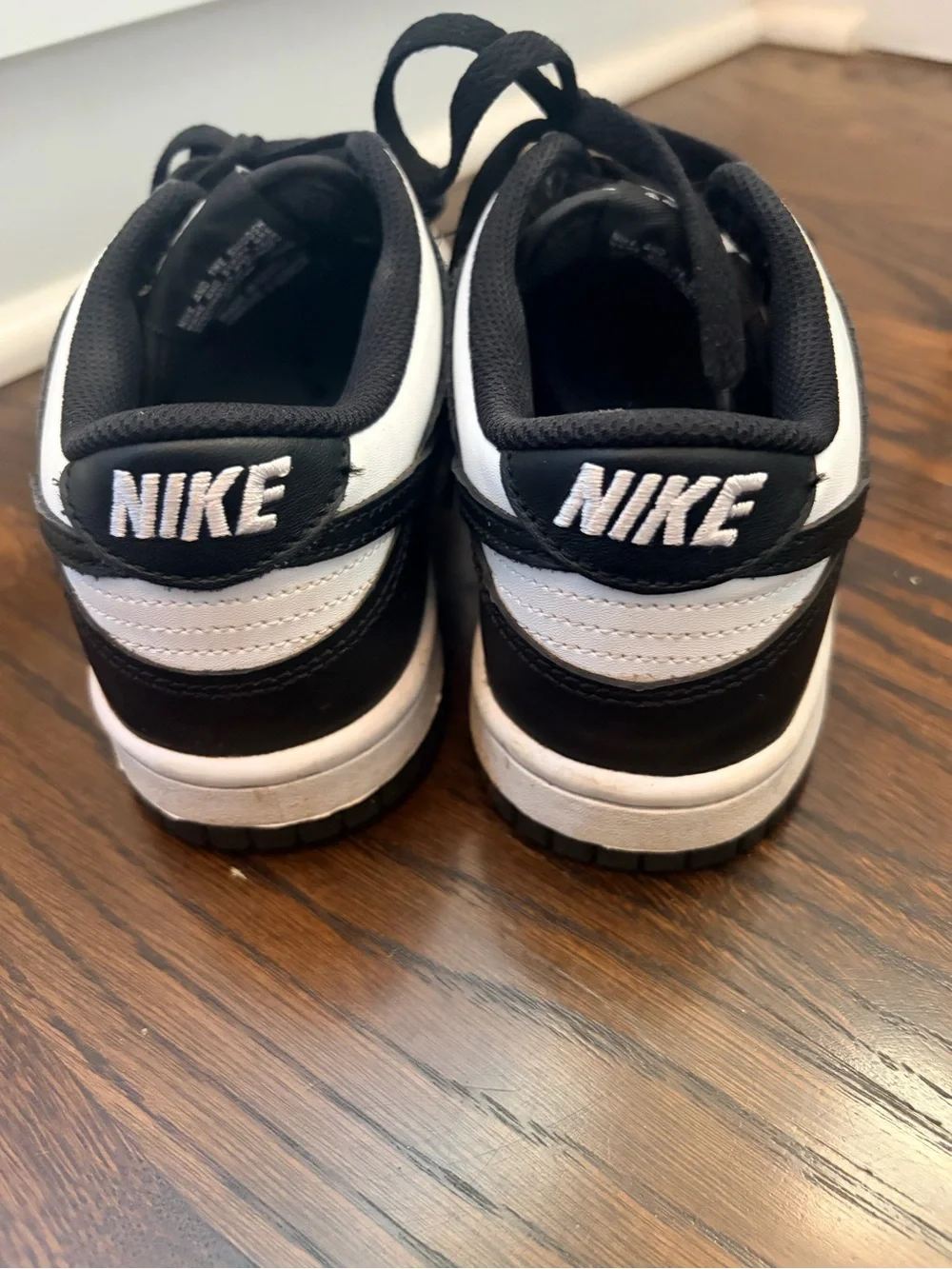 Nike Kids Black and White Low-Top Sneakers